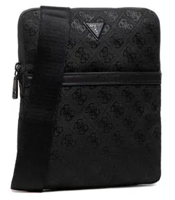 Guess Vezzola Crossbody Bag In Black For Men