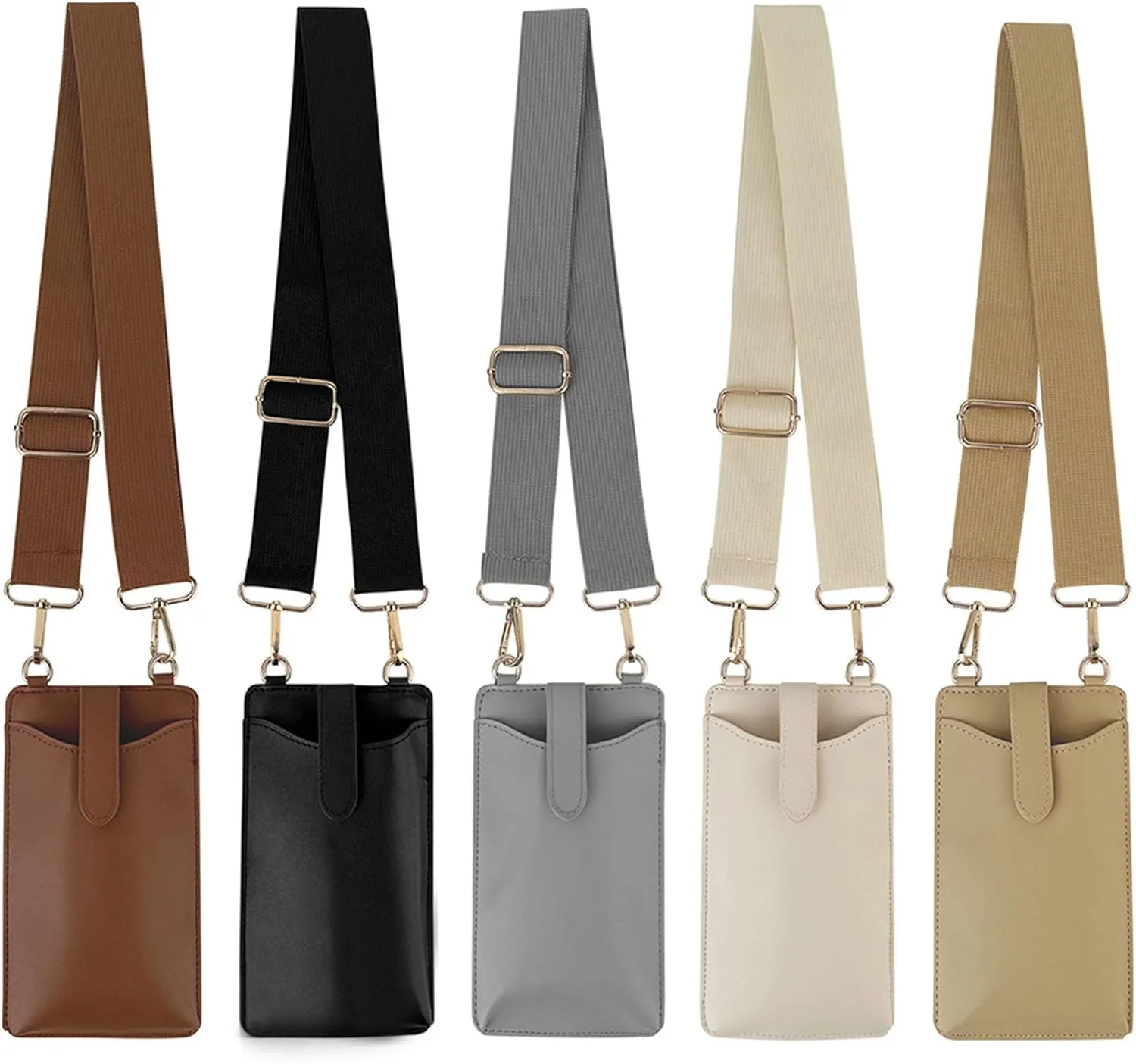HAIBOLAN Small Crossbody Bags for Women Cell Phone Purse Holder Wallet with Adjustable Guitar Strap