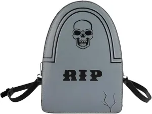 Halloween Crossbody Bag Pu Leather Spooky Skeleton Ghost Purse Gothic Shoulder Bag for Women