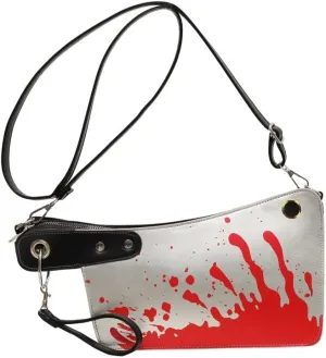 Halloween Horror Cleaver Bag, Novelty Shoulder Bag For Women, Halloween Costume Handbag