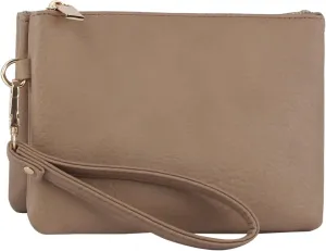 Handbag Republic Fashion Triple Compartment Crossbody Wristlet Bag by Calin Collection