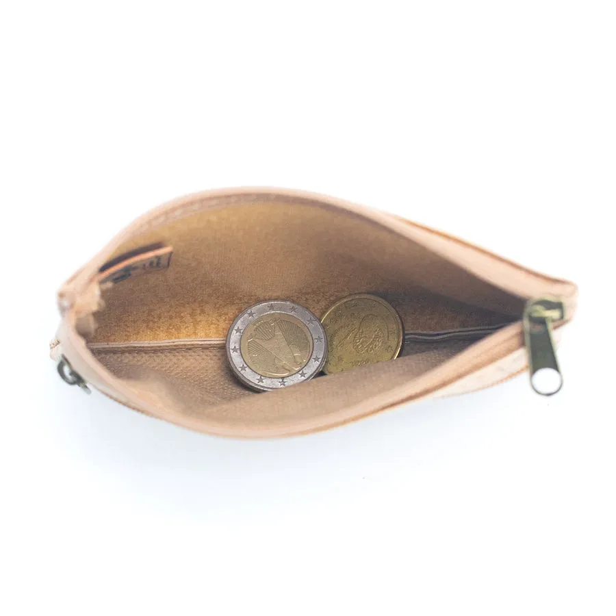 Handcrafted Ladies' Coin Purse made from Natural Cork Material