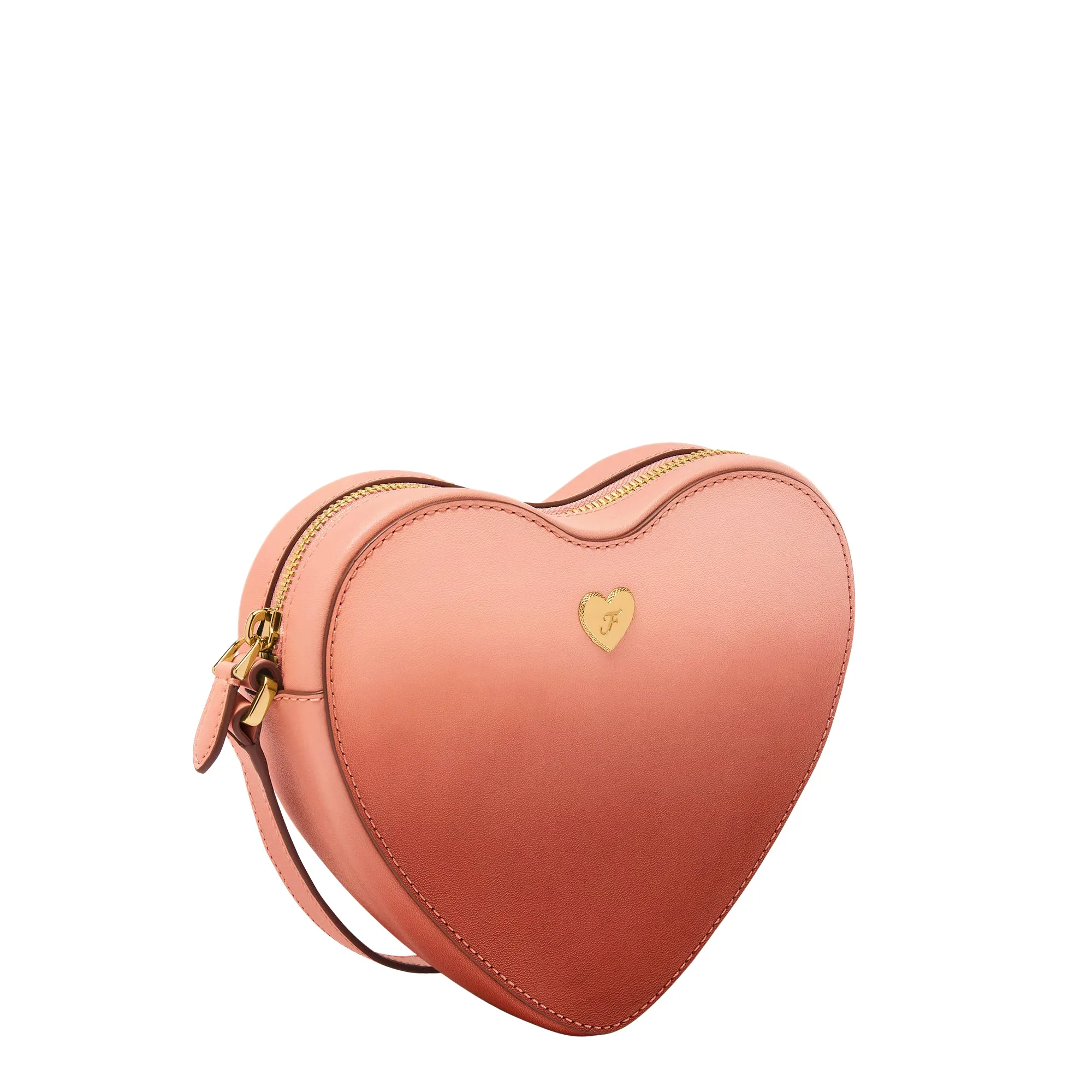 Heart Leather Crossbody Bag