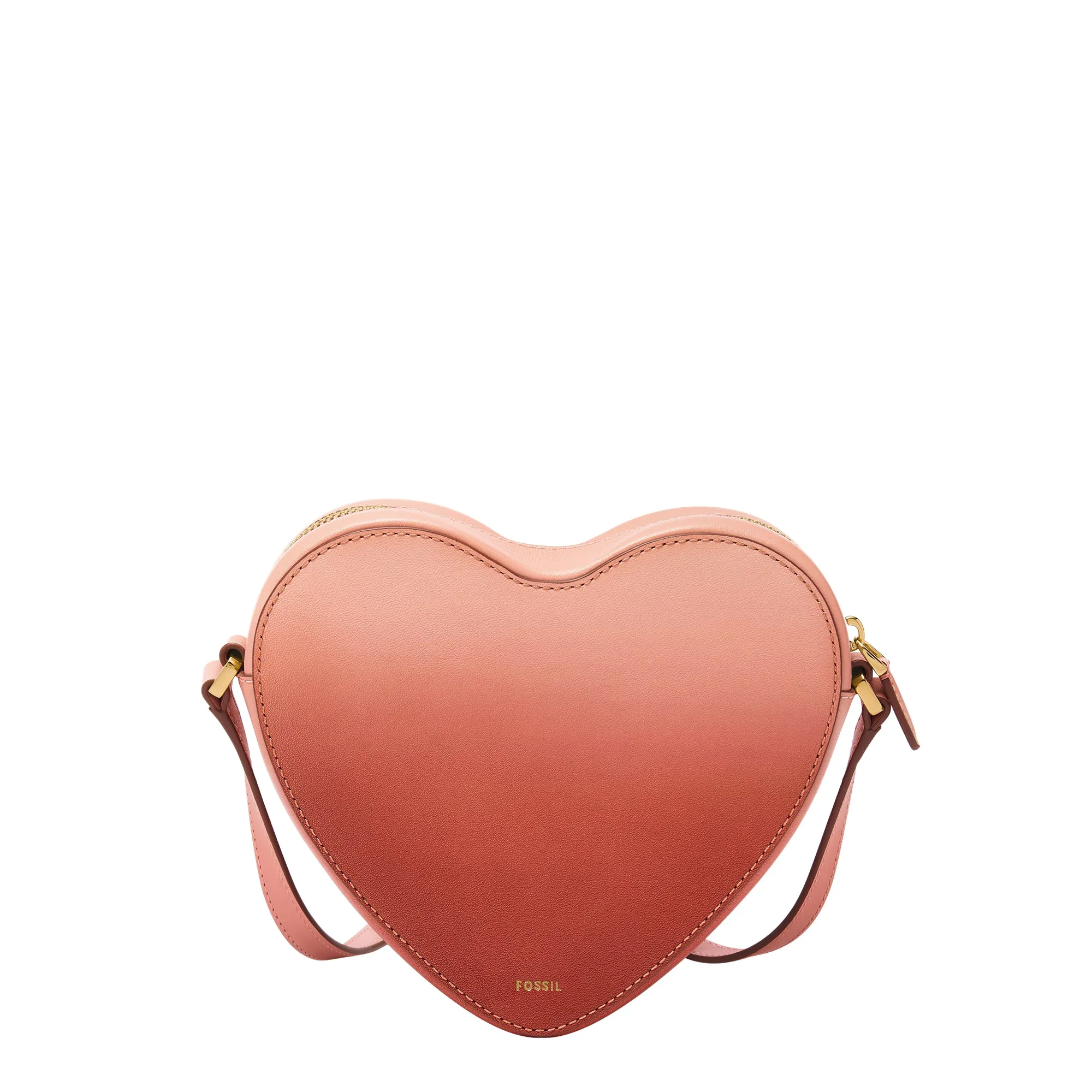 Heart Leather Crossbody Bag