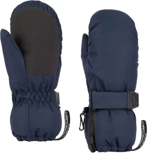 HIGHCAMP Kids Long Cuff Winter Snow Ski Mitten with Zipper Waterproof Gloves for Toddler Boys Girls