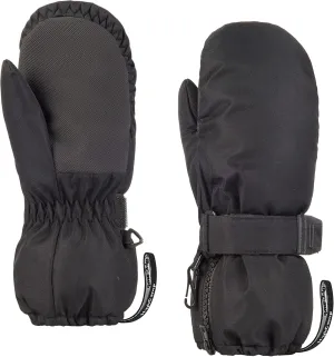 HIGHCAMP Kids Long Cuff Winter Snow Ski Mitten with Zipper Waterproof Gloves for Toddler Boys Girls