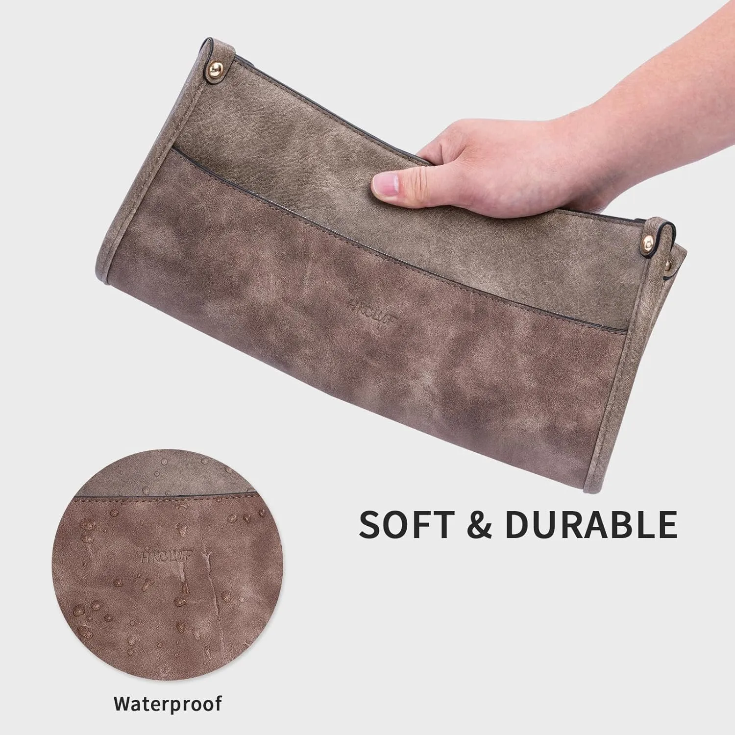 HKCLUF Vegan Leather Crossbody Bags Purse for Women Trendy Tassel Hobo Handbag Women With 2PCS Adjustable Guitar Strap