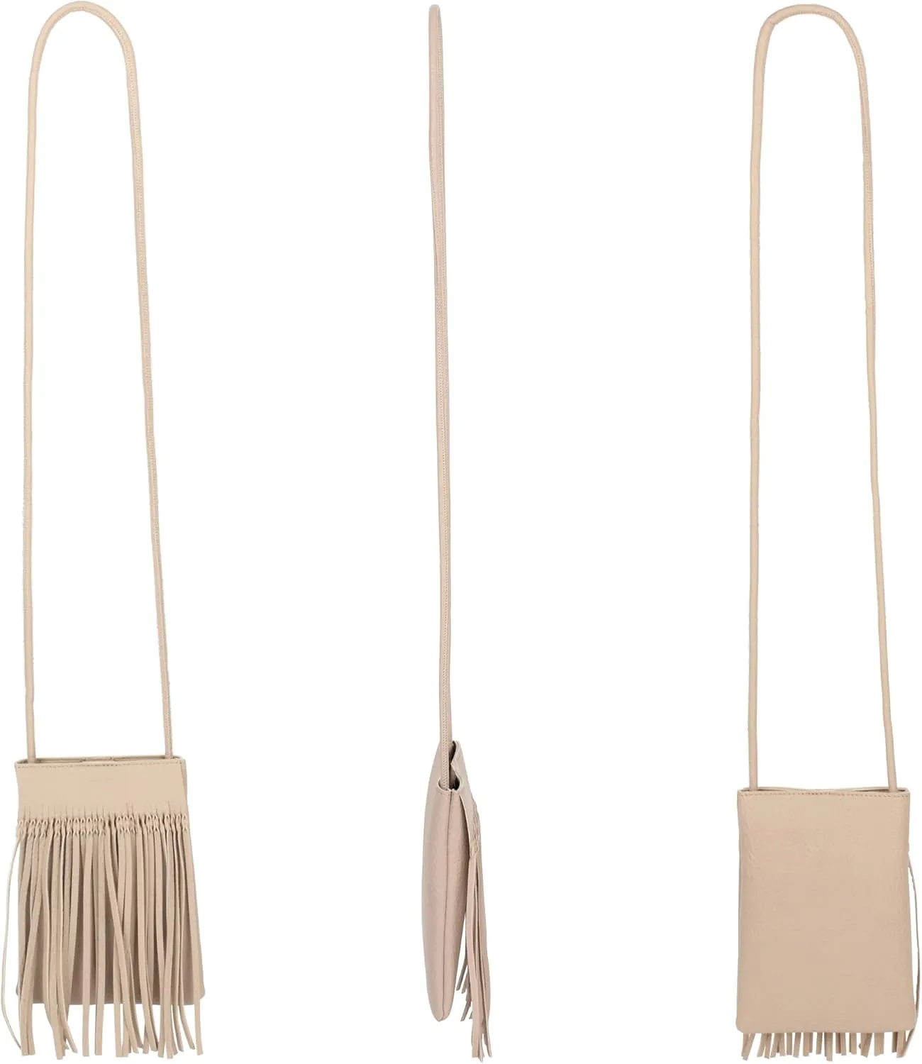 Hoce Women’s Leather Fringe Messenger Bag Large Hobo Crossbody Tassel Shoulder Bags, Gift for Mom Wife Girlfriend