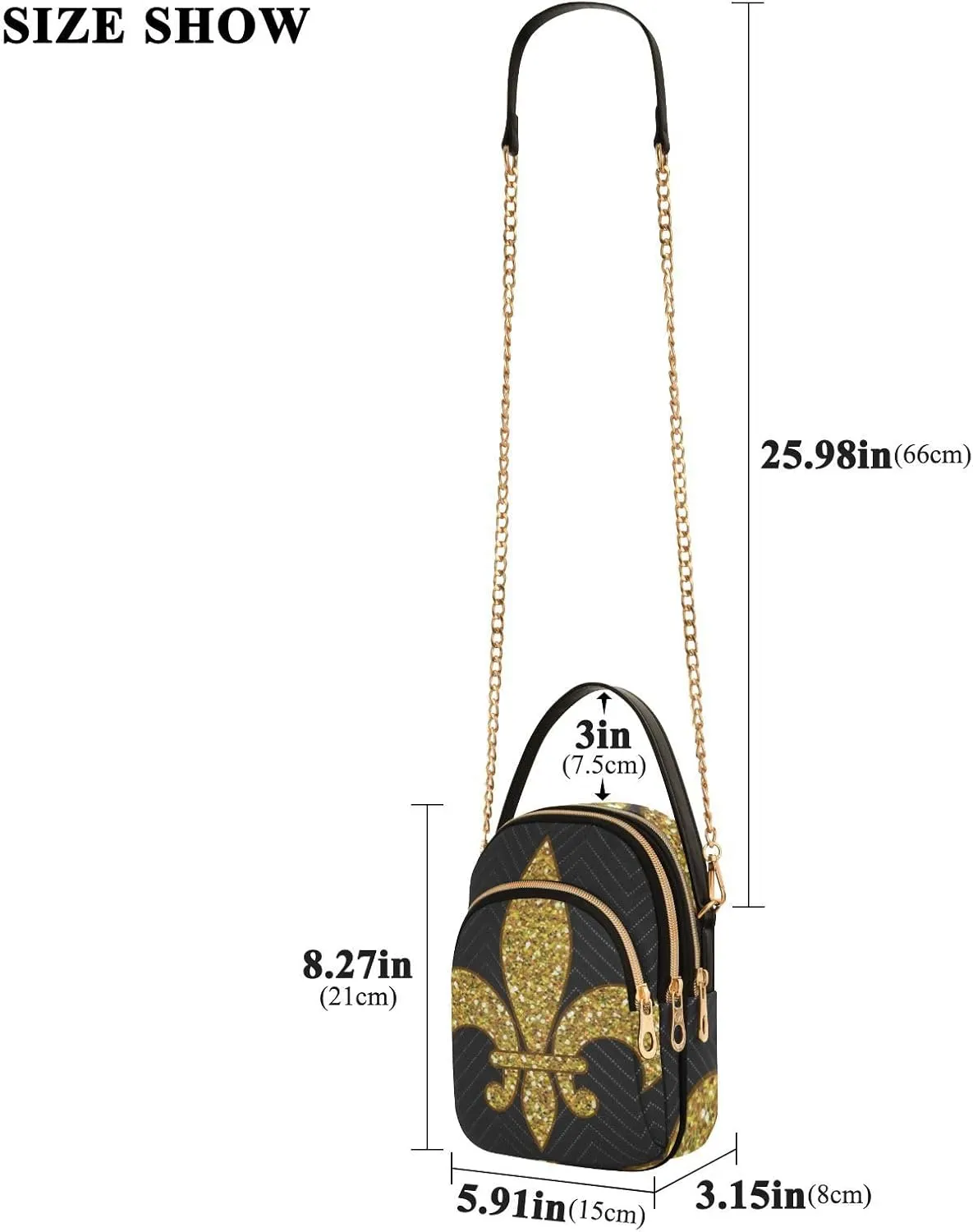 Holiday Festive Cell Phone Purse Crossbody Handbag Durable Shoulder Bag Travel Pouch