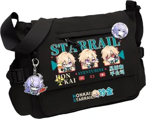 Honkai Star Rail Handbag Aventurine Crossbody Bag Cute Single Shoulder Bag Adult 3D Print Anime Backpack Bag