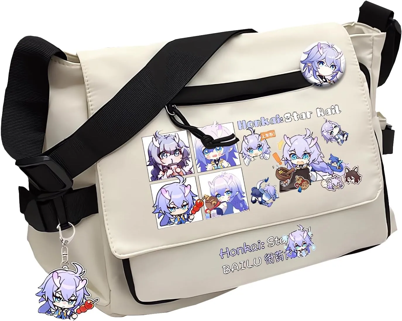 Honkai Star Rail Handbag Blade Crossbody Bag Cute Single Shoulder Bag Adult 3D Print Anime Backpack Bag
