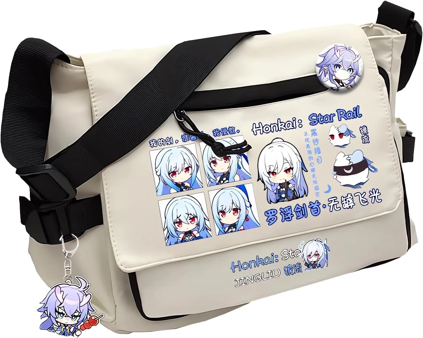 Honkai Star Rail Handbag Blade Crossbody Bag Cute Single Shoulder Bag Adult 3D Print Anime Backpack Bag