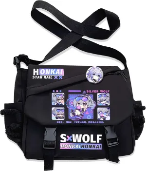 Honkai Star Rail Handbag Blade Crossbody Bag Single Shoulder Bag Adult Anime 3D Print Backpack Black Bag