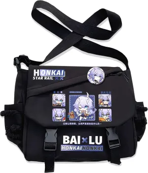 Honkai Star Rail Handbag Blade Crossbody Bag Single Shoulder Bag Adult Anime 3D Print Backpack Black Bag