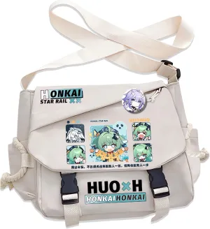 Honkai Star Rail Handbag Blade Crossbody Bag Single Shoulder Bag Adult Anime 3D Print Backpack White Bag
