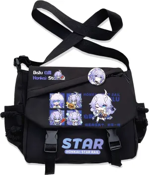 Honkai Star Rail Handbag Kafka Crossbody Bag Single Shoulder Bag Adult Anime 3D Print Backpack Black Bag