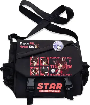 Honkai Star Rail Handbag Kafka Crossbody Bag Single Shoulder Bag Adult Anime 3D Print Backpack Black Bag