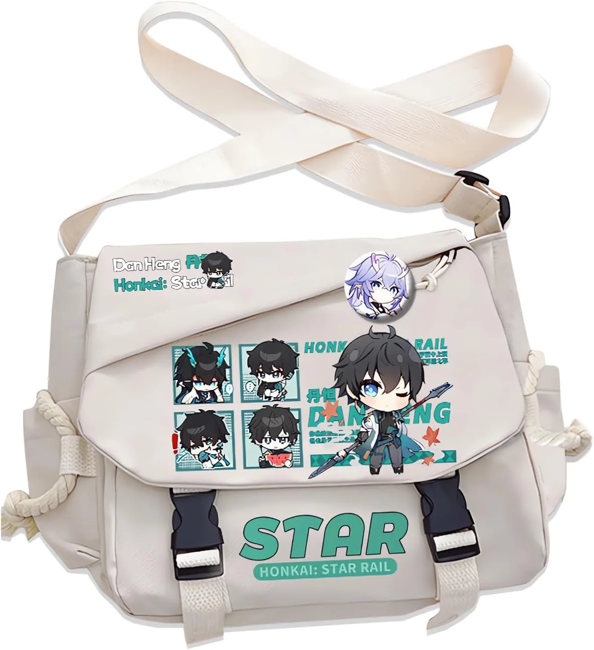 Honkai Star Rail Handbag Kafka Crossbody Bag Single Shoulder Bag Adult Anime 3D Print Backpack White Bag