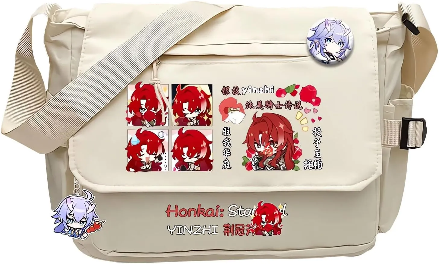 Honkai Star Rail Handbag Sparkle Crossbody Bag Cute Single Shoulder Bag Adult 3D Print Anime Backpack Bag