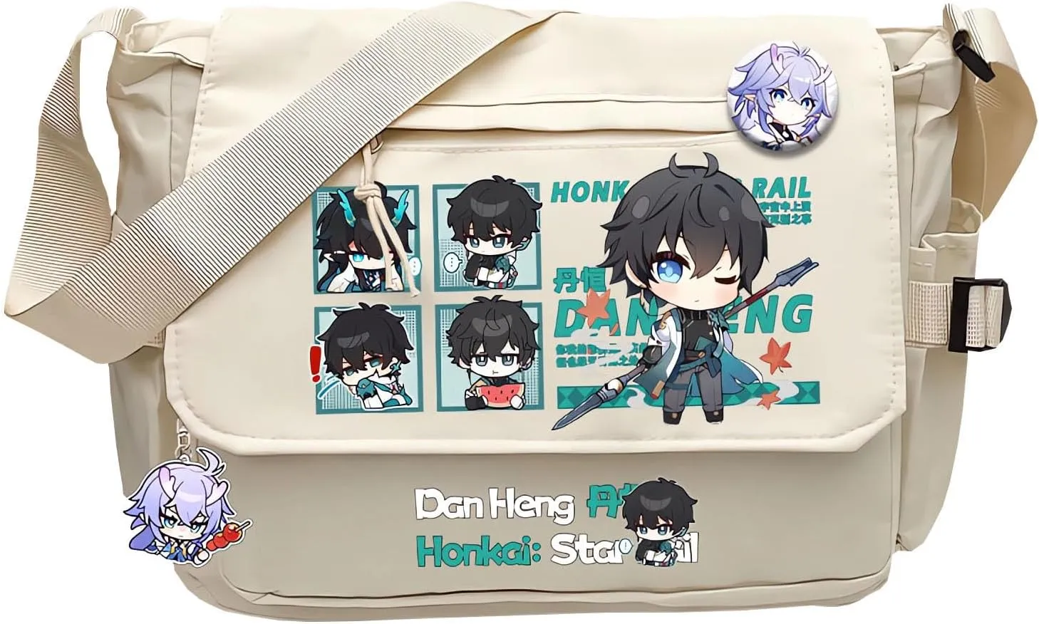 Honkai Star Rail Handbag Sparkle Crossbody Bag Cute Single Shoulder Bag Adult 3D Print Anime Backpack Bag