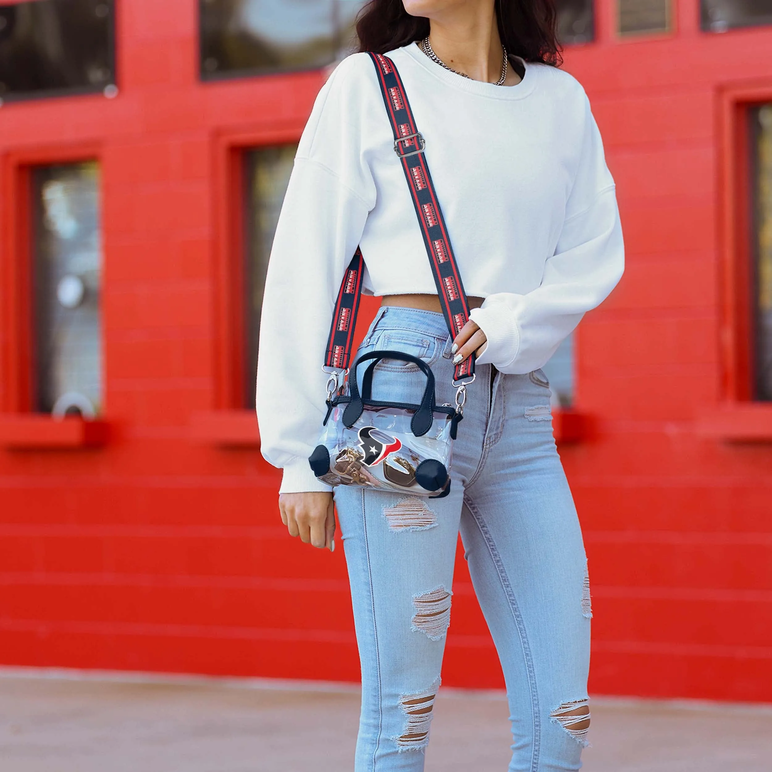 Houston Texans Big Logo Clear Crossbody Mini Purse