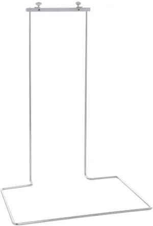 HUBERT Wicket Bag Holder Chrome-Plated Metal Wire -15" L x 11 1/2" D x 22" H