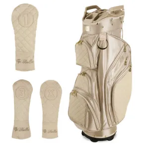 iBella Tan Ladies Golf Cart Bag (with 3 Matching Headcovers) - NEW!