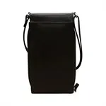 ILI 6321 BLACK ACCORDION PHONE CROSSBODY INTERNATIONAL LEATHER INDUSTRIES
