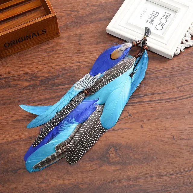 Indian Festival Tassel Feather Hair Combs