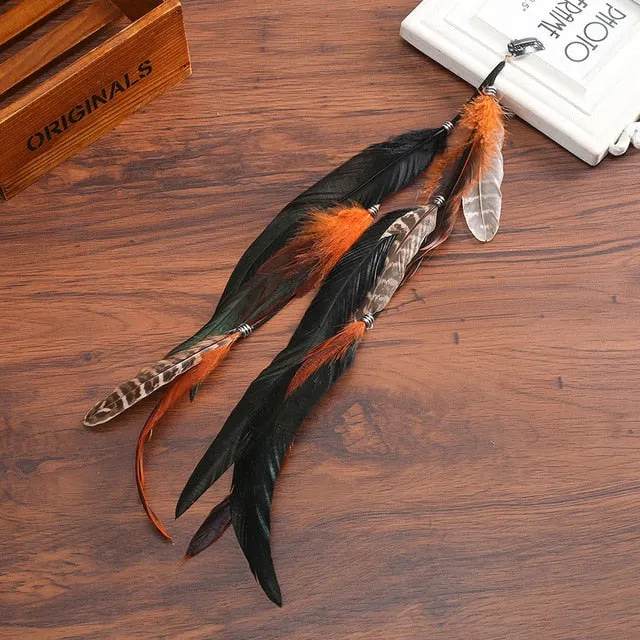 Indian Festival Tassel Feather Hair Combs