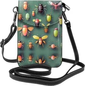 Insect Atlas Women's crossbody bag, crossbody phone bag, tassel wallet with shoulder strap, best gift for women.