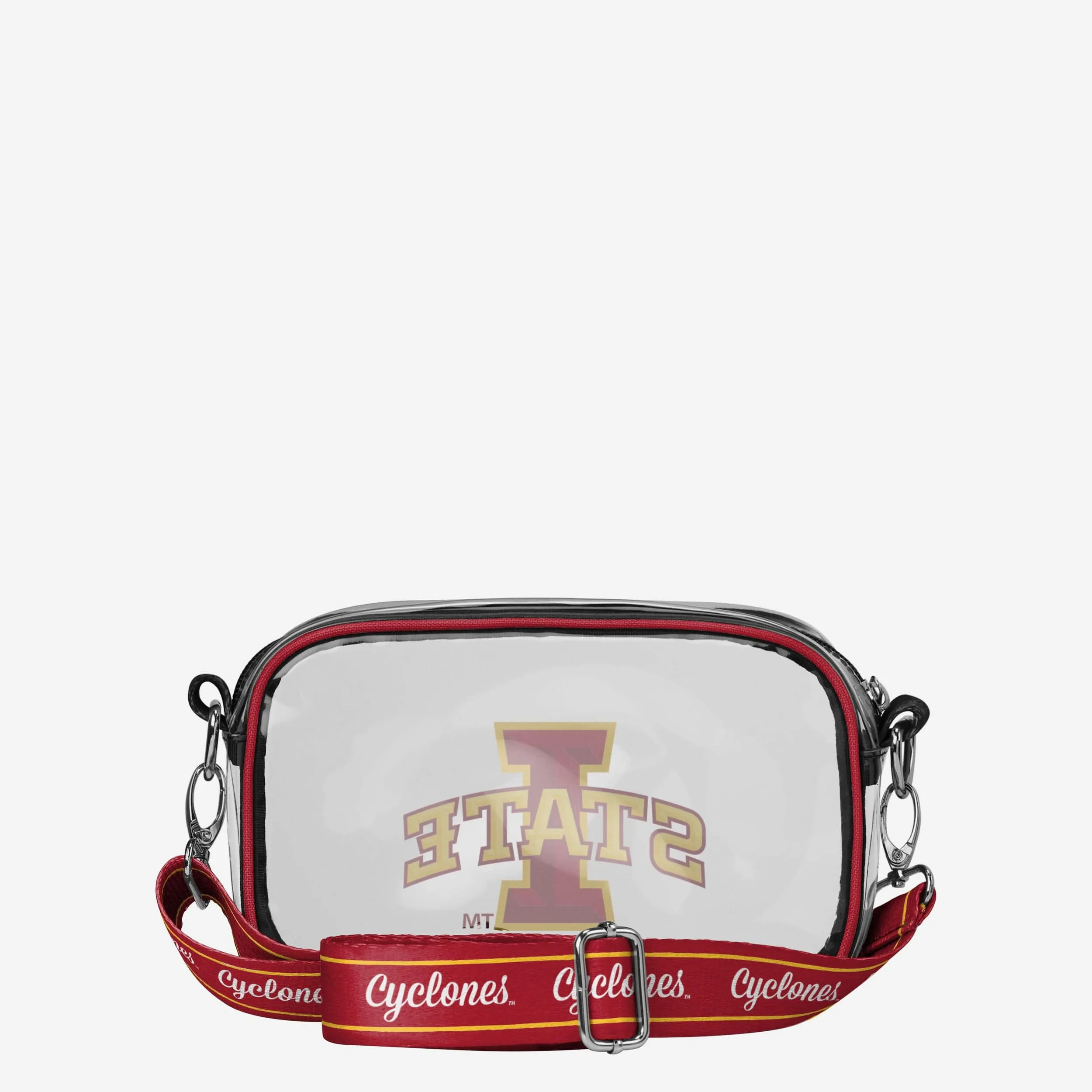 Iowa State Cyclones Team Stripe Clear Crossbody Bag