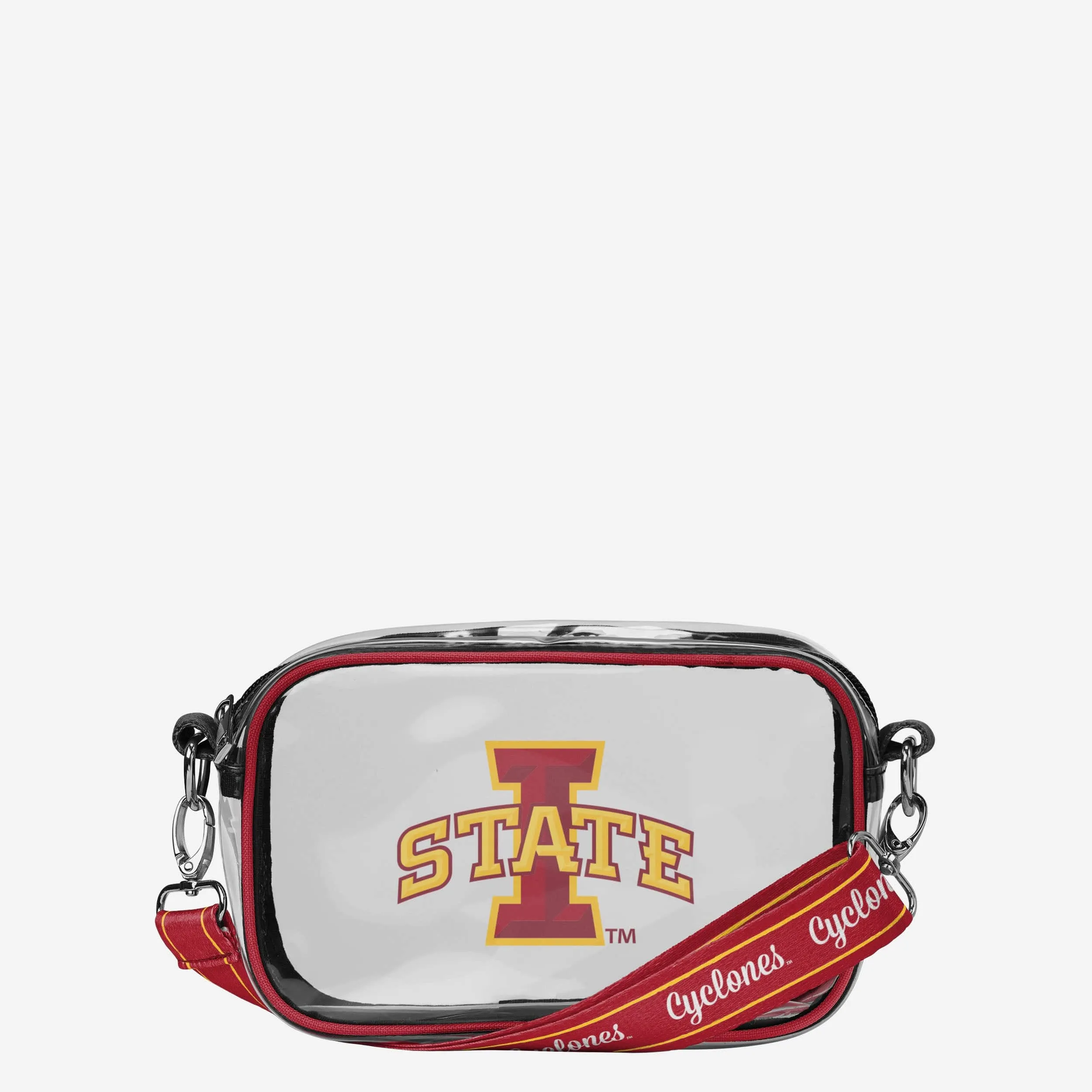 Iowa State Cyclones Team Stripe Clear Crossbody Bag