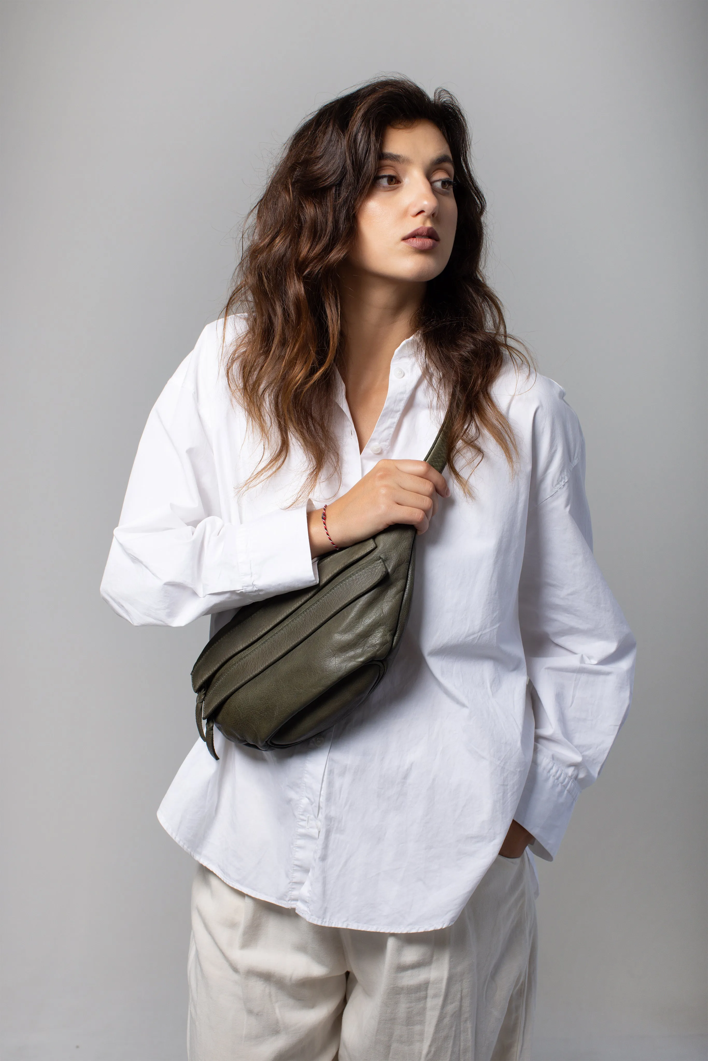 Italian Leather Sling Bag