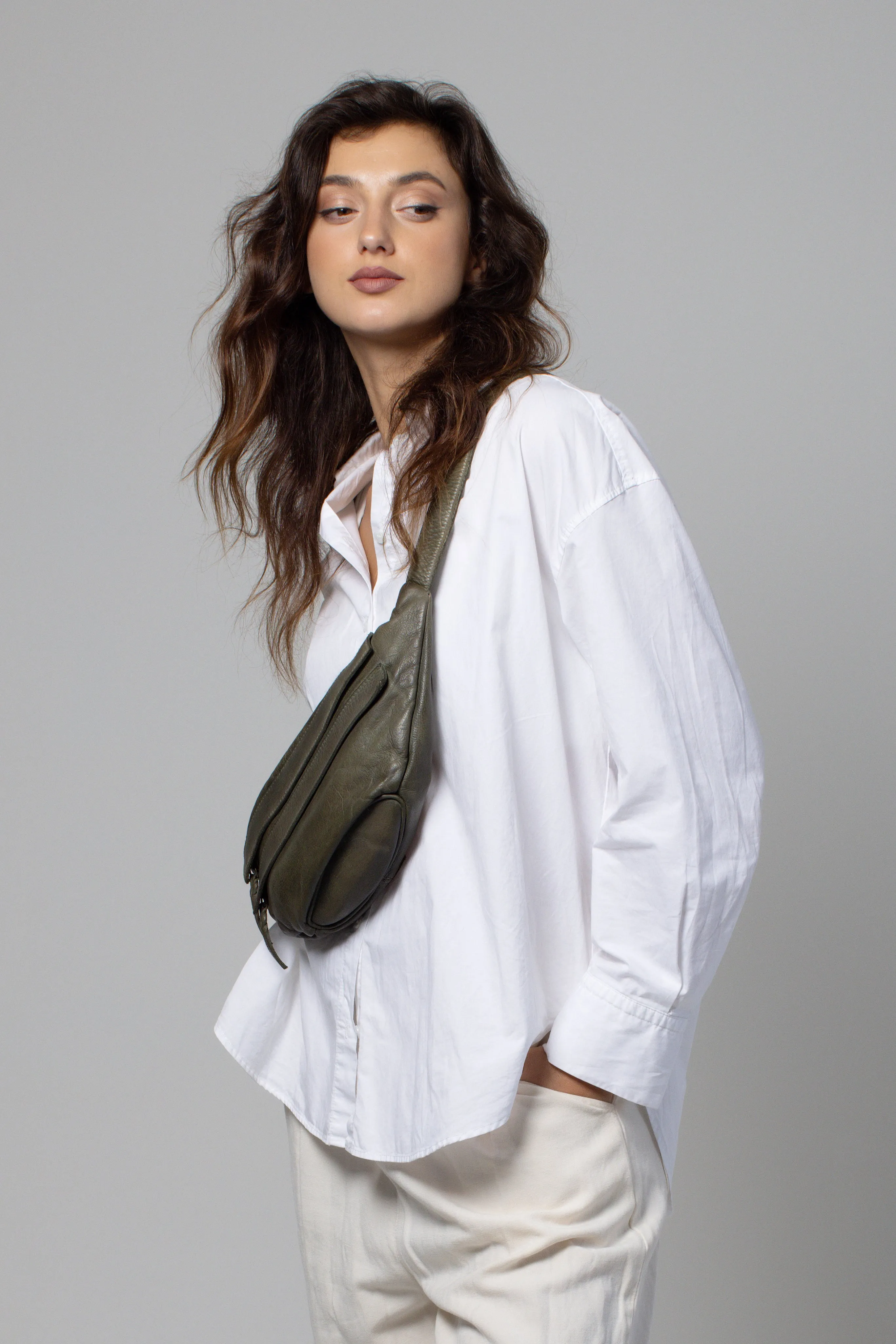 Italian Leather Sling Bag