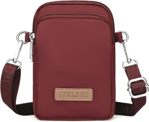 JANKS Small Crossbody Bag for Women Mini Cell Phone Bag Travel Pouch Wallet Purses Adjustable Over Shoulder Strap