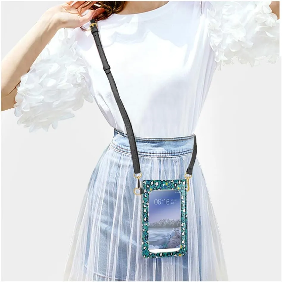 JEOCODY Touch Screen Phone Purse, Lightweight Small Wallet Purses and Handbags with a Shoulder Strap for Women