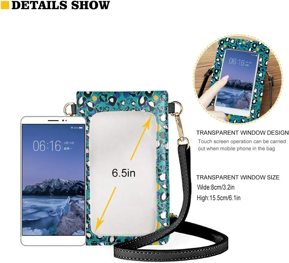 JEOCODY Touch Screen Phone Purse, Lightweight Small Wallet Purses and Handbags with a Shoulder Strap for Women