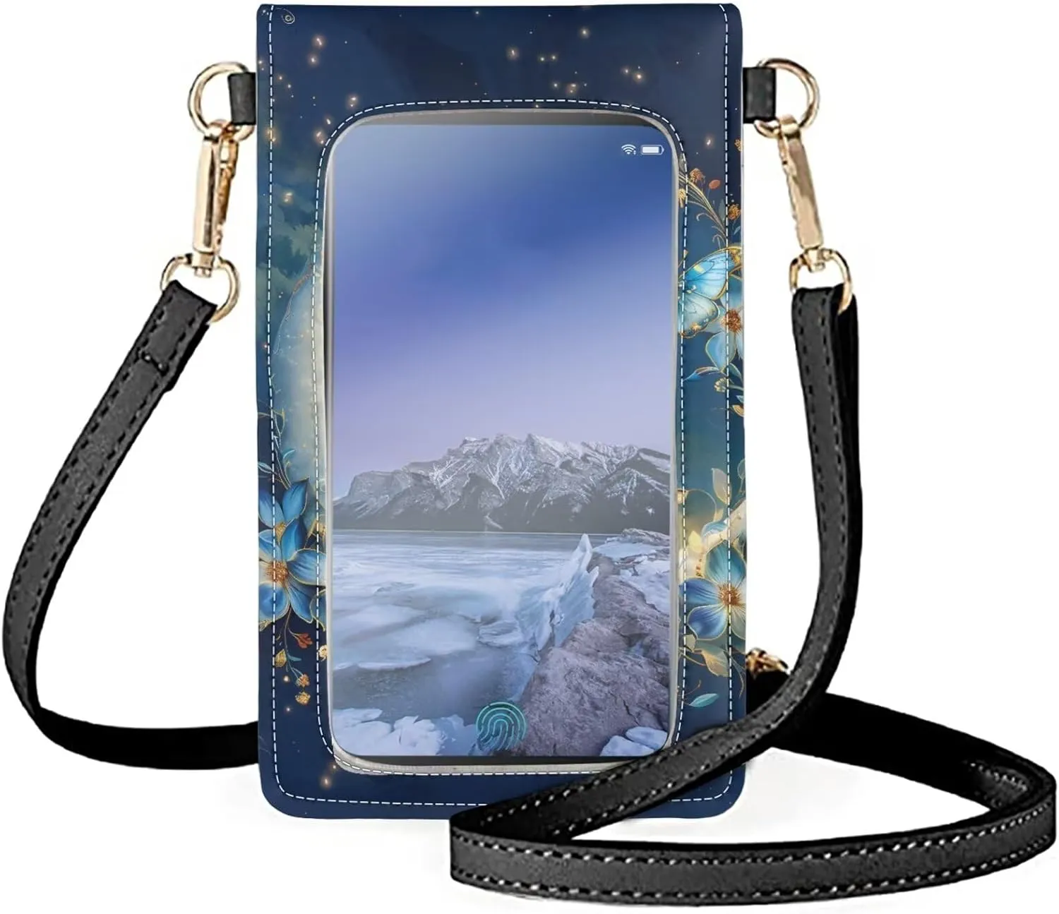 JEOCODY Touch Screen Phone Purse, Lightweight Small Wallet Purses and Handbags with a Shoulder Strap for Women