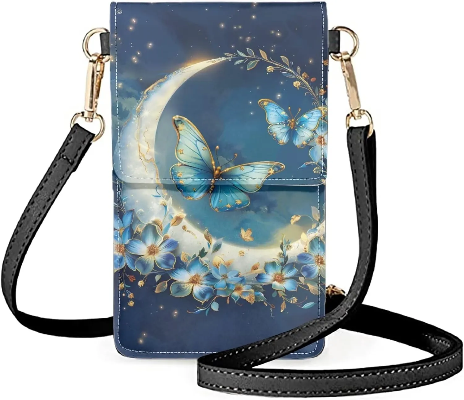 JEOCODY Touch Screen Phone Purse, Lightweight Small Wallet Purses and Handbags with a Shoulder Strap for Women