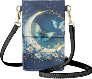 JEOCODY Touch Screen Phone Purse, Lightweight Small Wallet Purses and Handbags with a Shoulder Strap for Women