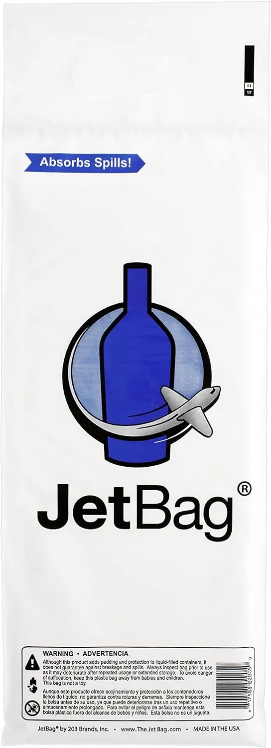 JetBag Bold - The Original ABSORBENT Reusable & Protective Bottle Bags - Set of 3 - MADE IN THE USA