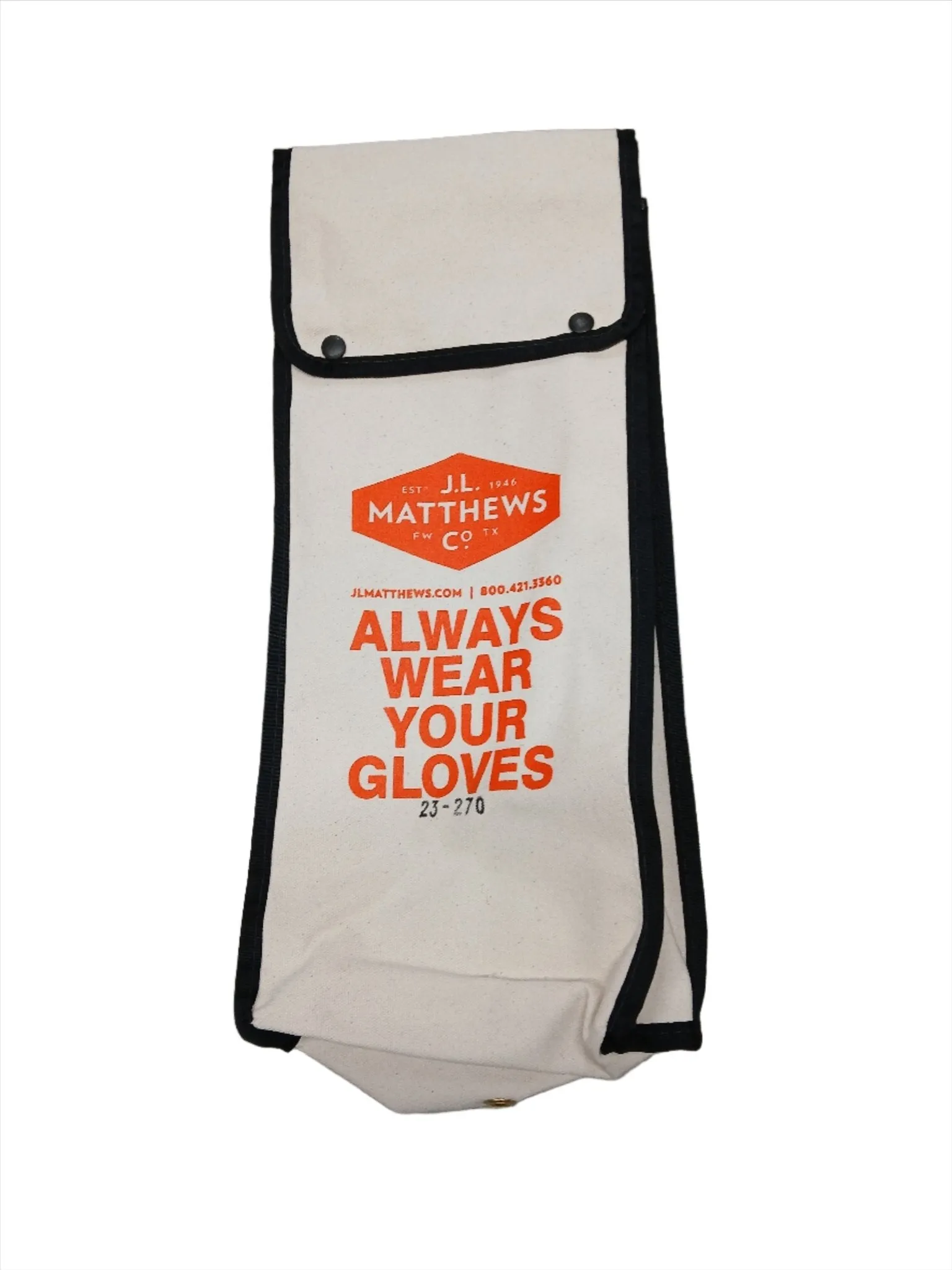 J.L. Matthews 19" Sleeve and Glove Bag Canvas Glove Holder - 23-270