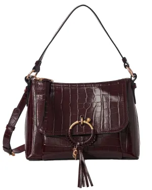 Joan Small Cross Body Bag in Dark Brown
