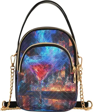 Joisal Blue Butterflies Small Purses for Women Crossbody, Shoulder Purses Trendy Handbag for Women, Small Cell Phone Purse