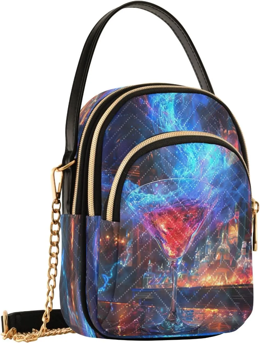 Joisal Blue Butterflies Small Purses for Women Crossbody, Shoulder Purses Trendy Handbag for Women, Small Cell Phone Purse