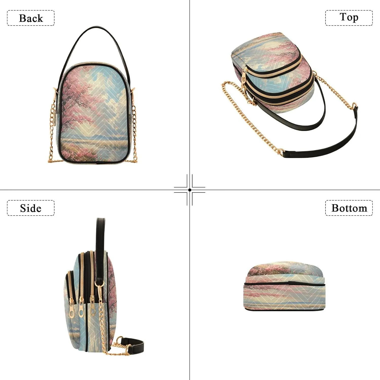 Joisal Cute Unicorn in Space Galaxy Travel Purses Anti Theft Crossbody, Women Handbag Trendy Sling Bag for Women