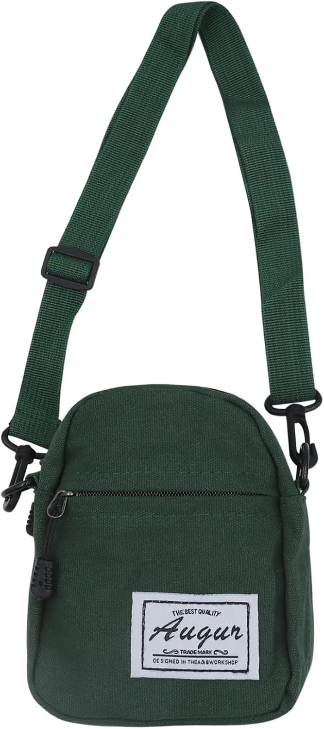 JUMISEE Fashion Canvas Crossbody Purse Small Cell Phone Bag Messenger Bag Handbag for Men Women Kids