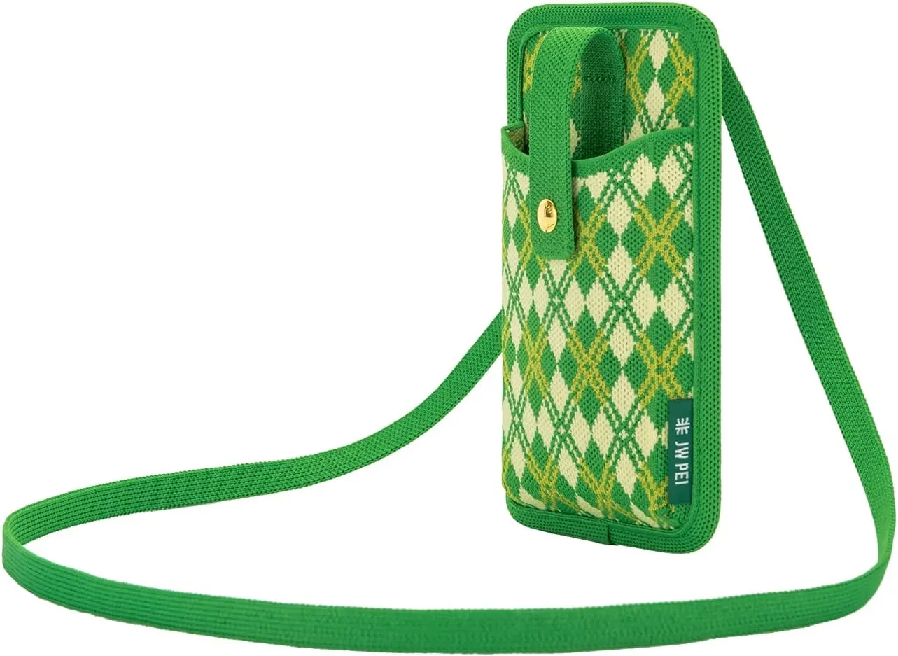 JW PEI Aylin Canvas & Quinn Vegan Leather Cell Phone Crossbody Bag