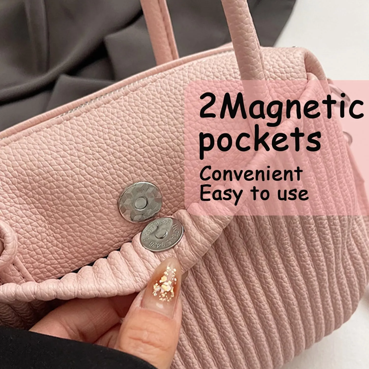 JYG Women's Strip pattern handbag Fashion PU Leather Satchel Purse Lightweight Shoulder Bag With Tassel Decoration